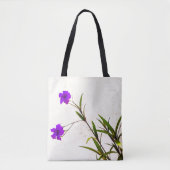 Tote Bag Fleurs violettes dans la brise (Devant)
