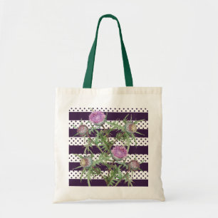 Tote Bag Fleurs violettes de chardon