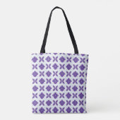 Tote Bag Fleurs violettes sur fond clair (Dos)