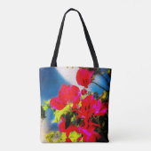 Tote Bag Fleurs vives Fourre-tout (Dos)