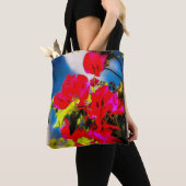 Tote Bag Fleurs vives Fourre-tout (De près)