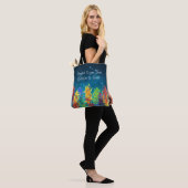 Tote Bag Fleurs vives Starry Night Dreams deviennent réalit (Sur le modèle)