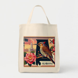 Tote Bag Flickr Nord de l'Alabama Oiseaux et Camellia Flowe