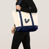 Tote Bag Flip Flops (bleu marine) (Devant (produit))