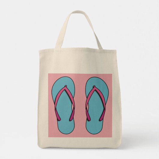 Tote Bag Flip Flops de plage (Dos)