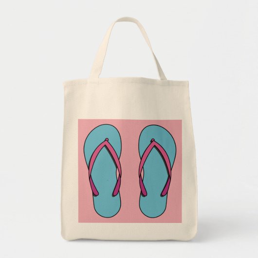 Tote Bag Flip Flops de plage (Devant)