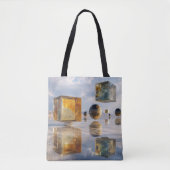 Tote Bag Floating Geometric Marvels Over Water (Devant)
