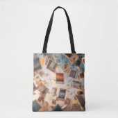 Tote Bag Floating Polaroid Memories (Devant)