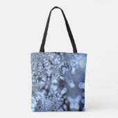 Tote Bag Flocon de neige Silvery Blue (Dos)