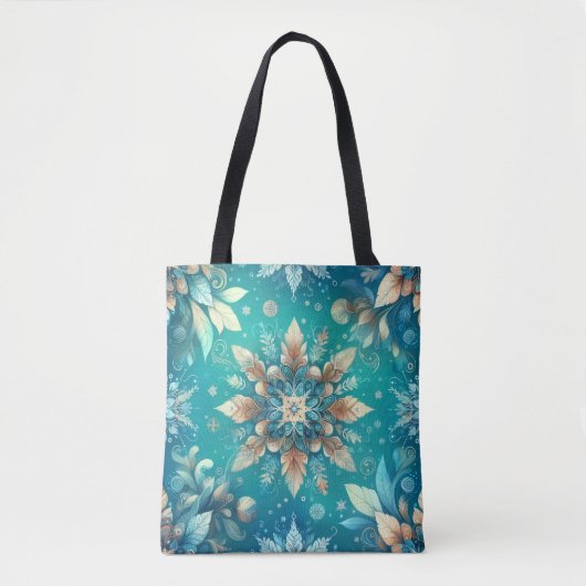Tote Bag Flocons d'hiver (Devant)