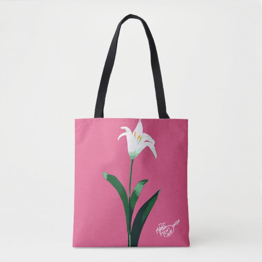 Tote Bag flor branca (Devant)