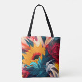 Tote Bag Floraison radieuse – Expression florale abstraite  (Dos)