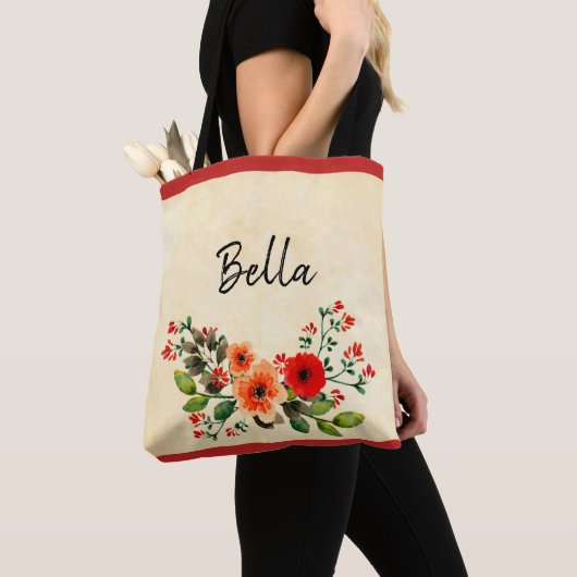 Tote Bag Floral (De près)