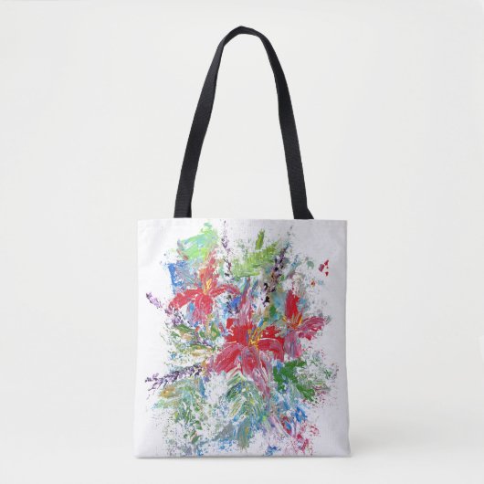 Tote Bag Floral Abstrait (Devant)