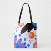 Tote Bag Floral Abstrait moderne (Devant)