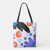 Tote Bag Floral Abstrait moderne (Dos)