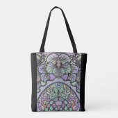 Tote Bag Floral abstrait pansement motif en mosaïque (Dos)