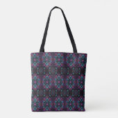 Tote Bag Floral Abstrait vibrant 2 (Dos)