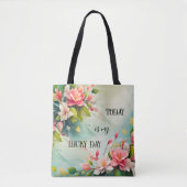 Tote Bag Floral Artistic Happy Cote été (Devant)