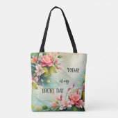 Tote Bag Floral Artistic Happy Cote été (Dos)