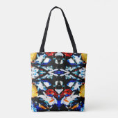 Tote Bag Floral aztèque Abstrait (Dos)