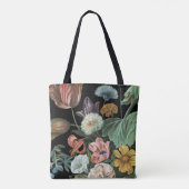 Tote Bag Floral baroque - Bouquet de fleurs (Dos)