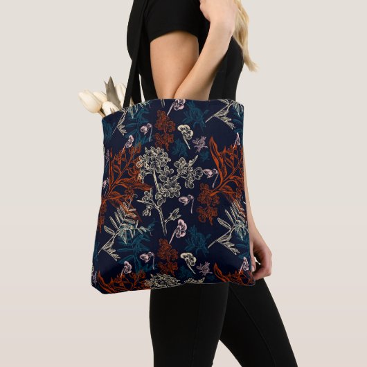 Tote Bag Floral Beau Motif (De près)