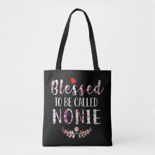 Tote Bag Floral Béni D'Être Appelé Nonie