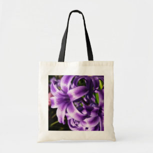 Tote Bag Floral Blue Hyacinth