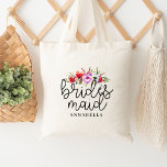 Tote Bag Floral Bouquet Bridesmaid Fourre-tout<br><div class="desc">Offrez ce fourre-tout comme un beau cadeau !</div>