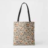 Tote Bag Floral Burlap Fourre-tout (Devant)