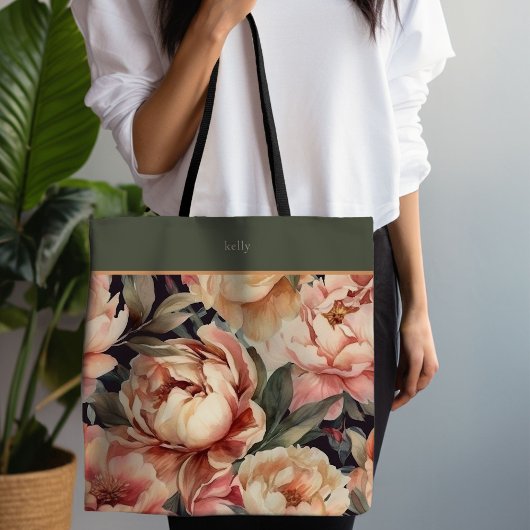 Tote Bag Floral Champagne