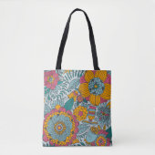 Tote Bag Floral coloré (Devant)
