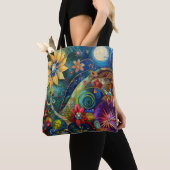 Tote Bag Floral Cosmique (De près)