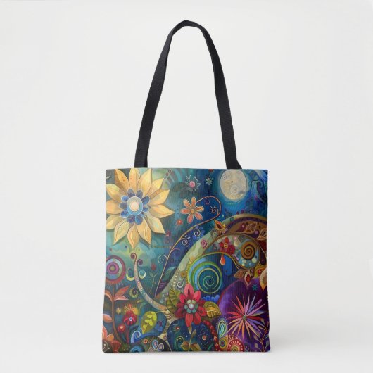 Tote Bag Floral Cosmique (Devant)