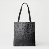 Tote Bag Floral d'antiquité gothique noir et blanc (Devant)