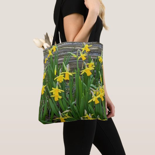 Tote Bag Floral de jonquilles jaunes (De près)