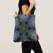 Tote Bag Floral de marguerite bleu antique (De près)