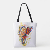 Tote Bag Floral de papillon monarque (Dos)