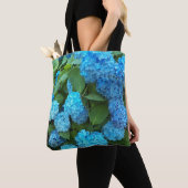 Tote Bag Floral d'Hydrangée Bleue (De près)