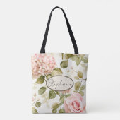Tote Bag Floral d'hydrangée douce (Dos)