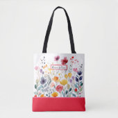 Tote Bag Floral du jardin anglais (Devant)
