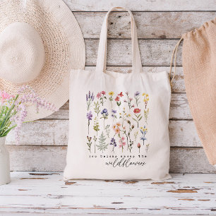 Tote Bag Floral Fleur sauvage rétro