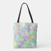 Tote Bag Floral Fleurs Abstraites Épaule Modèle moderne (Dos)