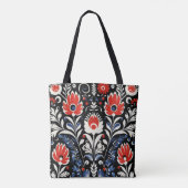Tote Bag Floral Folk Motif (Dos)