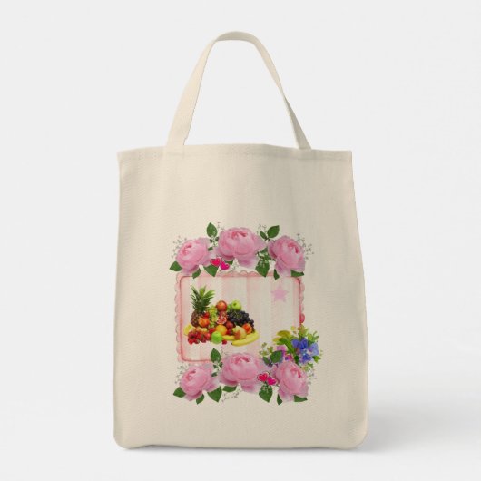Tote Bag Floral Fruit (Dos)