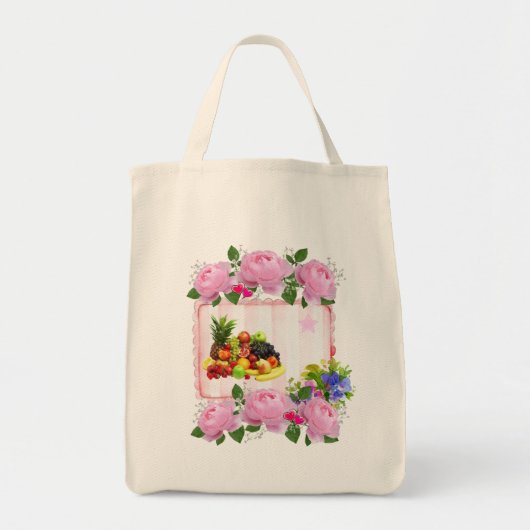 Tote Bag Floral Fruit (Devant)