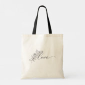 Tote Bag Floral love in elegant chic (Dos)