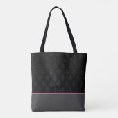 Tote Bag Floral noir (Dos)