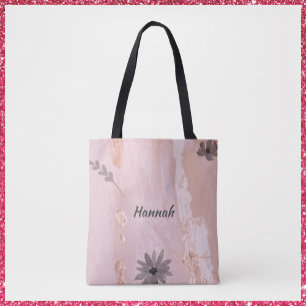 Tote Bag Floral or Rose moderne